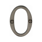 M Marcus Heritage Brass Numeral 0 - Face Fix 51mm 